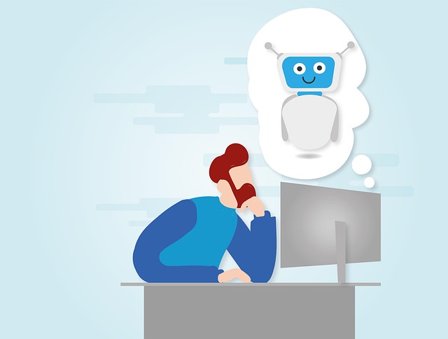 SOURCE : https://pixabay.com/photos/man-computer-think-digital-chat-7761204/